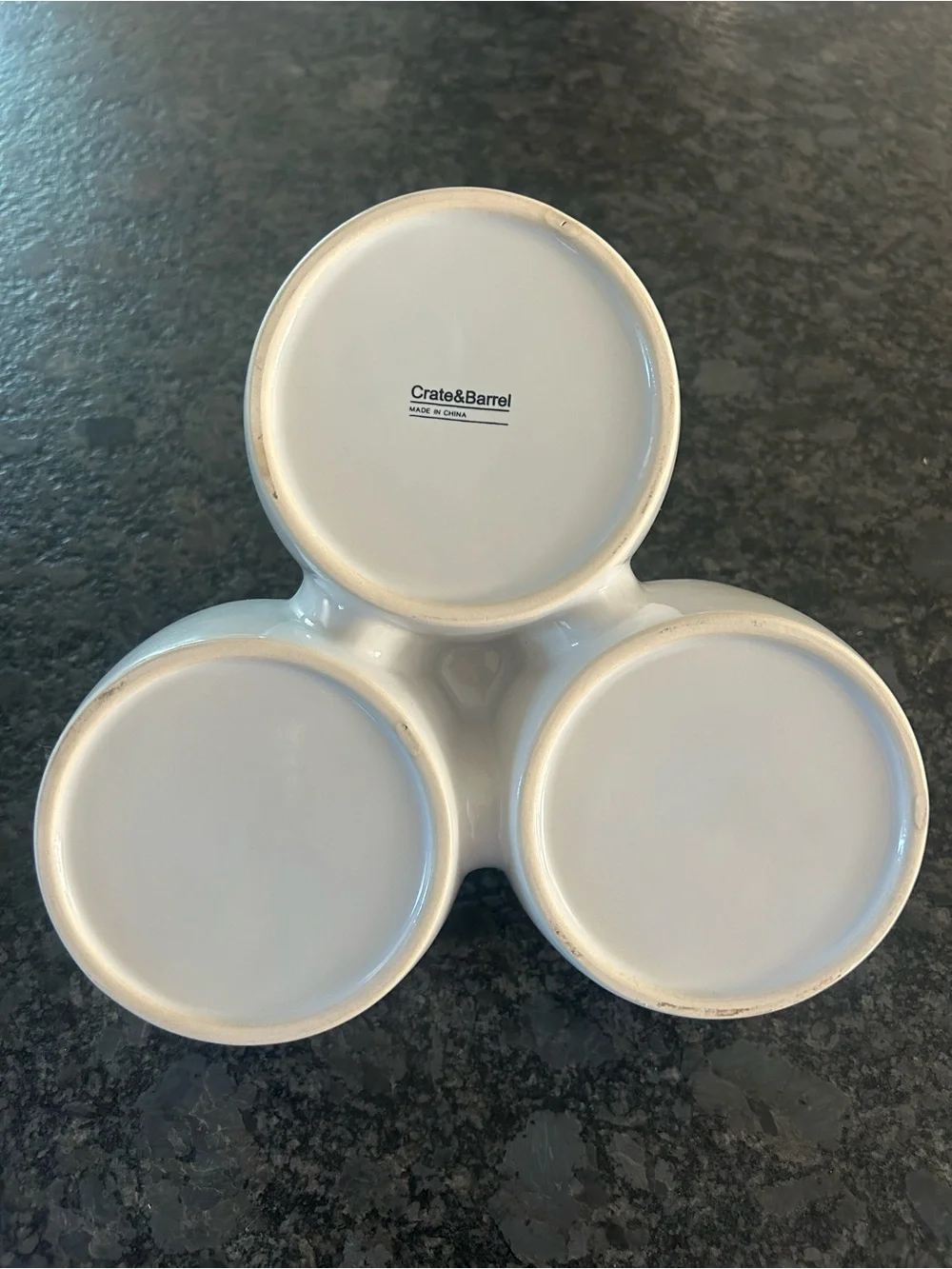 Crate&Barrel ceramic three